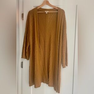 J. Jill Large Tall Kimono Gold Cardigan